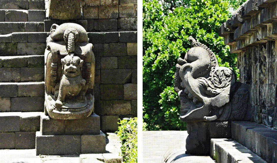 ☆1095 マカラ 摩伽羅魚 Makara インド神話 木彫り インド バリ島 www 