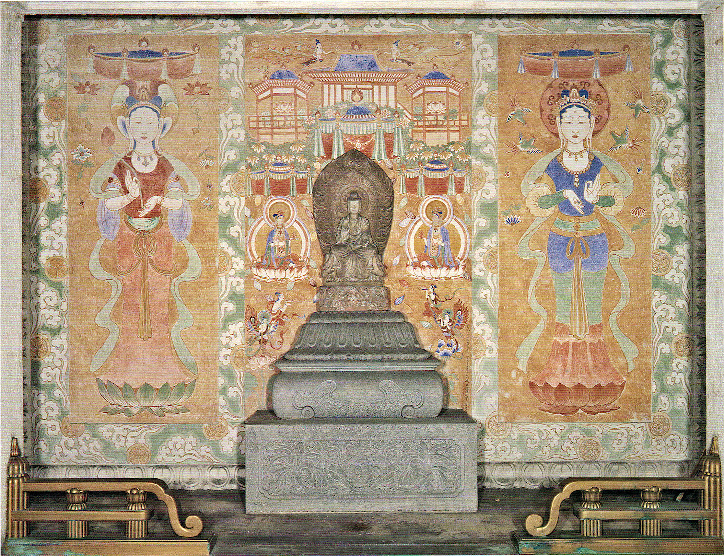Fresco in the Sutokubyo, the Charnel of the Owari-Tokugawa Family, 1938 