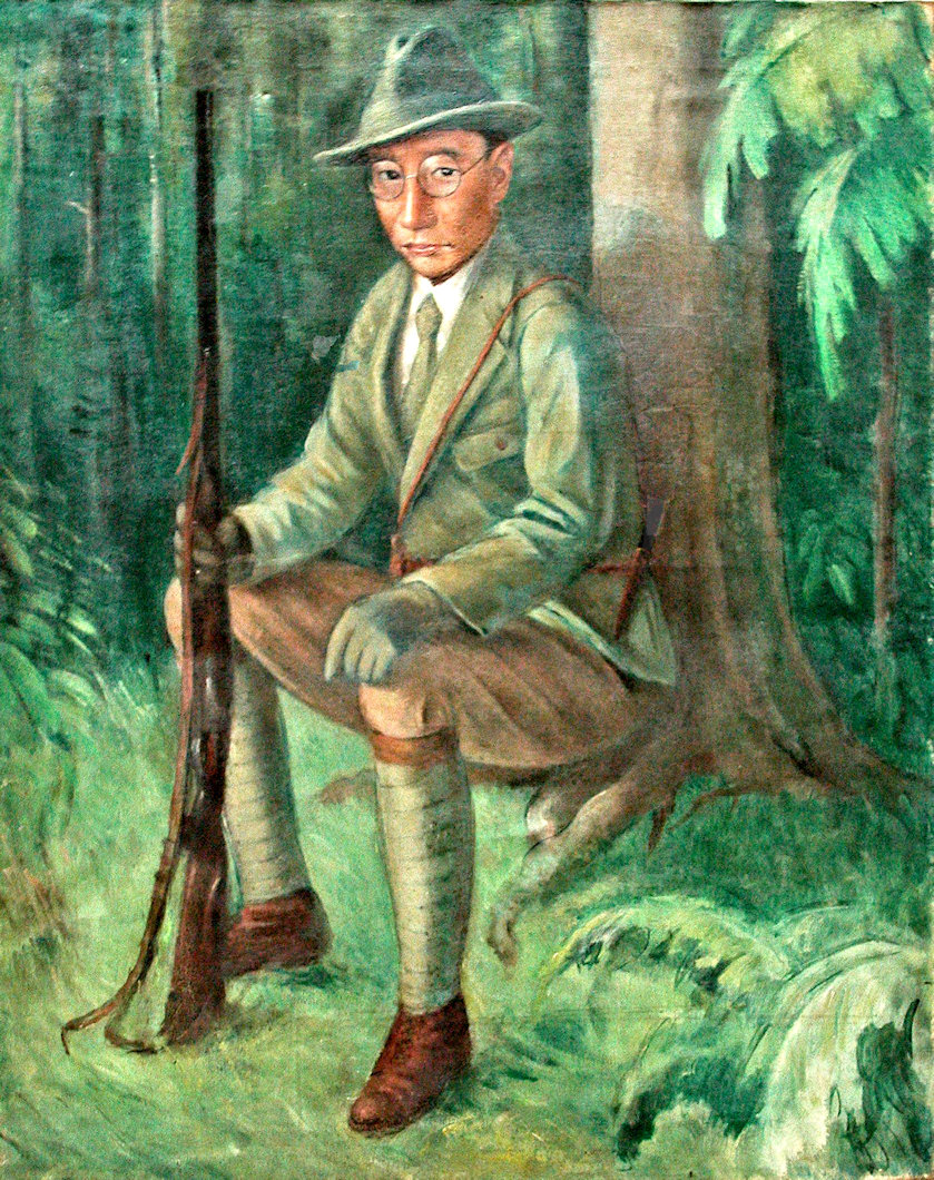 A portrait of Yoshichika Tokugawa (Oil) 1936. 