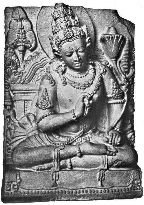 Relief di tjandi Prambanan (Shiva). With, Karl, Java - Brahmanische, Buddhistische und Eigenleige Architektur und Plastk auf Java, Filkwang Verlagg. M. B. H. Haben 1.W. 1920.
